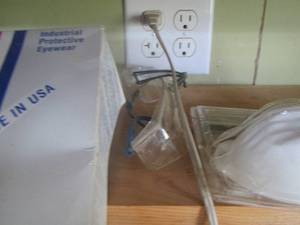 lot 236 image: Protective eye ware and face mask coverings