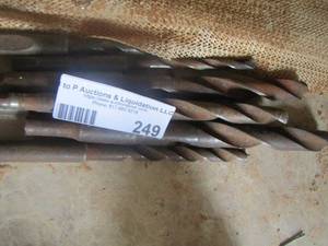 lot 249 image: large drill bits