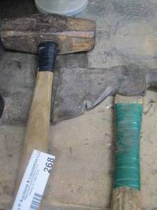 lot 268 image: sledge hammer,