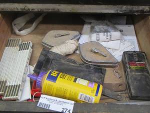 lot 274 image: straight line chalk - foldable yard sticks and more