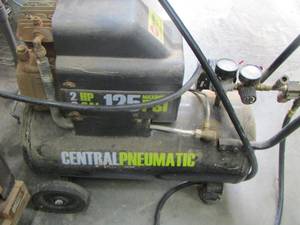 lot 285 image: Central Pneumatic Air Compressor  2 HP  125 PSI