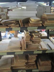 lot 321 image: 4 tier black metal shelf size 7ftx 6ft  NO CONTENTS