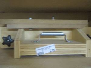 lot 215 image: wood pieces made into shelving 