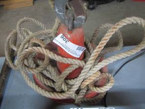 lot 306 image: anchor with rope
