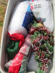 lot 420 image: stuffing- garland and more holiday dcor
