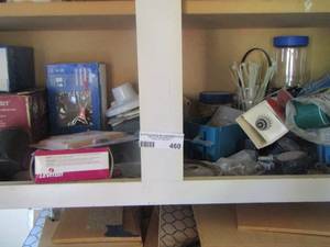 lot 460 image: nuts bolts- light fixture holders-- zip ties and more