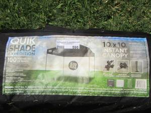 lot 595 image: 1010 shade expedition canopy in original package