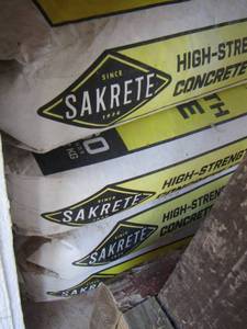 lot 435 image: sakrete high strength concrete mix bags qty 4