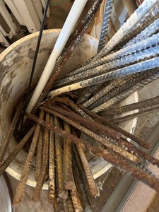 lot 436 image: bucket of rebar