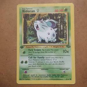 lot 11 image: 1st Edition Pokemon Nidoran 5764 Common NMM