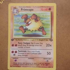 lot 18 image: 1st Edition Pokemon Primeape 4364 Uncommon NMM