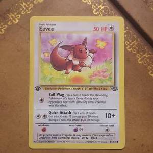 lot 19 image: 1st Edition Pokemon Eevee 5164 Common NMM
