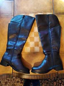 lot 72 image: Size 10w Torrid Faux Leather knee high boots