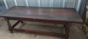 lot 98 image: VintageMCM coffee table.  17x53.5x22  Unable to find maker
