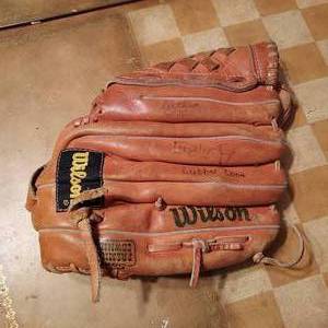 lot 115 image: Wilson Left handed baseball glove