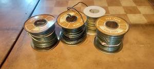 lot 130 image: Rolls of Radio Shack speaker wire