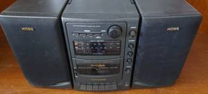 lot 140 image: Vintage Koss Portable stereo with cassette deck