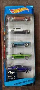lot 147 image: Hot Wheels 50 years of Mustang 5 pack