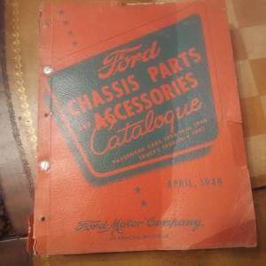 lot 162 image: Vintage 1949 Ford Chassis and accessories catalog