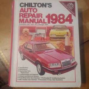 lot 168 image: Vintage Chilton 1977-1984 repair manual