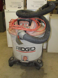lot 258 image: Ridgid 16 gallon wetdry vacuum 6.25 hp