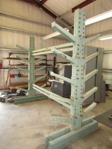 lot 238 image: Heavy duty steel storage rack