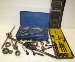 lot 186 image: Tap and die sets plus misc. extras
