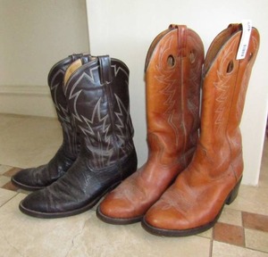 lot 405 image: Leather cowboy boots