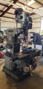 lot 2 image: Bridgeport Series 1 Variable Speed Vertical Milling Machine w 2 HP Head & Mini Wizard Automation Panel