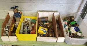 lot 36 image: Large Quantity of Misc Plumbing Supplies, Valvues & Fittings