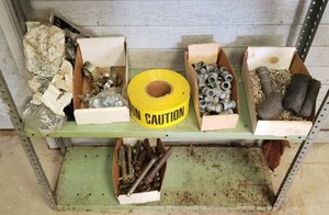 lot 37 image: Large Lot of Assorted Conduit Fittings, Rivets & Large Lynch Pins
