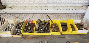 lot 40 image: Large Assortment of Misc Screws, Connectors, Nails & Brass Fittings