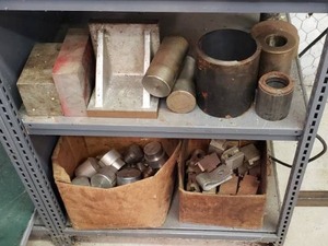 lot 53 image: Lot of Misc Steel Bar & Tube Stock w Milling Pieces