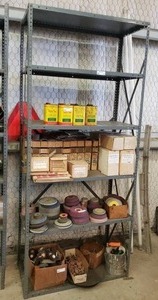 lot 75 image: Industrial Metal Shelf.  Contents Not Included.