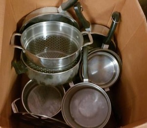lot 304 image: 8-Piece Saladmaster Cookware Set