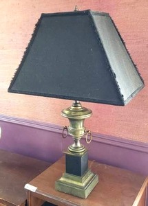 lot 307 image: Brass trophy lamp