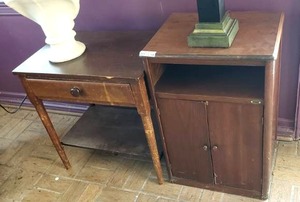 lot 308 image: Retro night stand and utility cabinet