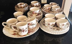 lot 343 image: Johnson Brothers ironstone ware 2 patterns, Autumns Delight & Harvest Time