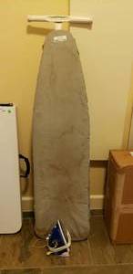 lot 458 image: Proctor Silex clear steam iron and ironing board