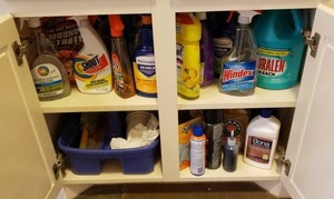 lot 463 image: Assorted cleaning and laundry supplies as shown