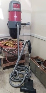 lot 482 image: AirVac red series bagless central vacuum system