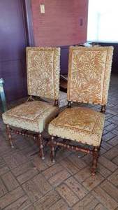 lot 548 image: Pair of Antique 19th Century French Tapestry Chairs