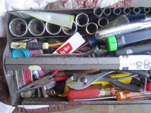 lot 83 image: tools , Sockets, plyers, screw drivers, and more
