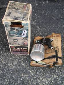 lot 128 image: Traveler 4000 flameless propane catalytic heater- spray can