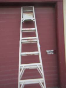 lot 130 image: 8ft metal foldable ladder