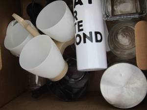 lot 153 image: cups and canisters and more