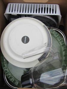 lot 156 image: kitchen lot, food scale- platter- chopper- and more