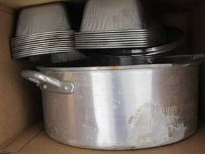 lot 157 image: kitchen lot- pots- bread pans- baking dishes and more