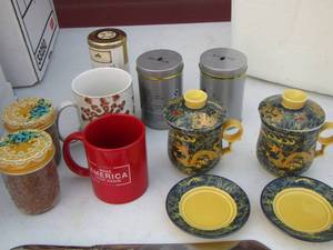 lot 169 image: Beautiful tea cups- saucers- misc. other kitchen items