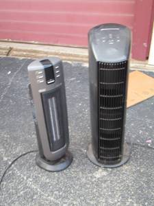 lot 170 image: Delhave air fan for small rooms- Bionaire fan for small room- both unknown working condition
